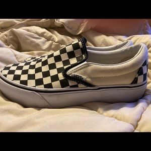 Platform Checkerboard Vans